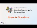 Texas Demographic Conference 2025 - Keynote Speakers - Lloyd Potter and Pia Orrenius