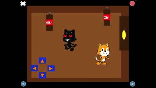 I made a horror game on scratch jr Again