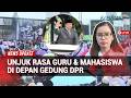 Momen Prabowo Melintas di Tengah Aksi Guru dan Mahasiswa di Depan Gedung DPR