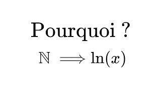 En quoi le Logarithme estil naturel ?