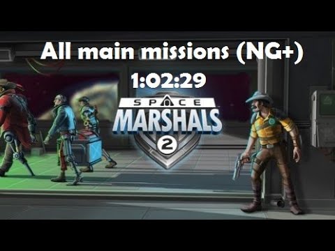 Space Marshals 2 All Main Missions (NG plus) speedrun 1:02:29 [Android / Touchscreen]