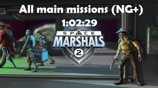 Space Marshals 2 All Main Missions (NG+) speedrun 1:02:29 [Android / Touchscreen] screenshot 1