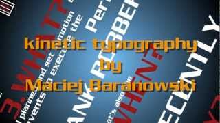 Inside Man Intro Kinetic Typography