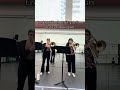 Always so much fun to play with you🩷 @sarahplaystrombone #trombone #duet #etude #brass #juilliard