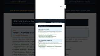 Top 50 Java Interview Questions Asked in TCS, Wipro, Amazon & Google 🔥 | Freshers Must Watch #java