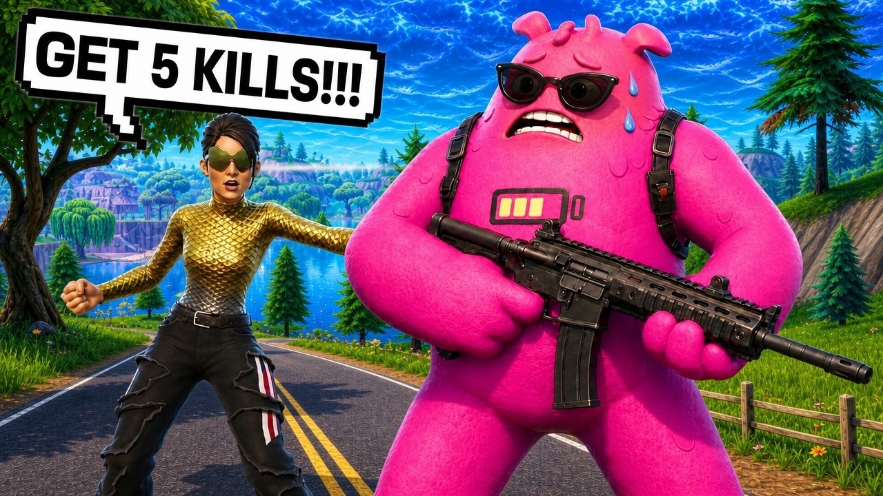 My Mom Attempted 5 Kills in Fortnite (Insane)