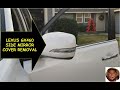 2010-2019 Lexus GX460 Side View Mirror cover and turn signal removal