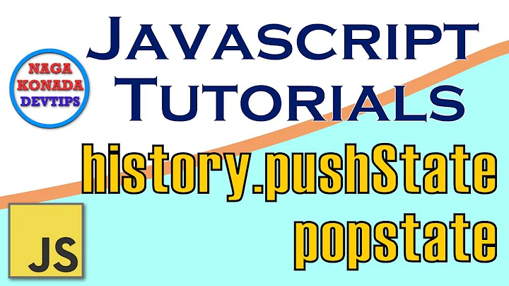 007 – Javascript History API – pushState and popstate