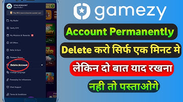 gamezy account delete permanently | gamezy account delete kaise kare | how to delete gamezy account