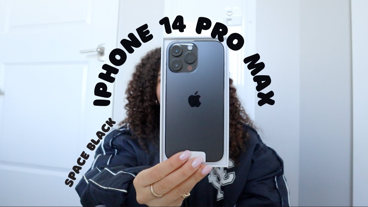 UNBOXING IPHONE 14 PRO MAX *SPACE BLACK* black iPhone's are back baby