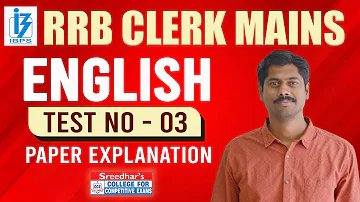 IBPS RRB CLERK MAINS MOCK TEST NO- 03 | ENGLISH PRACTICE SET WITH QUESTIONS, TRICKS & SHORTCUTS