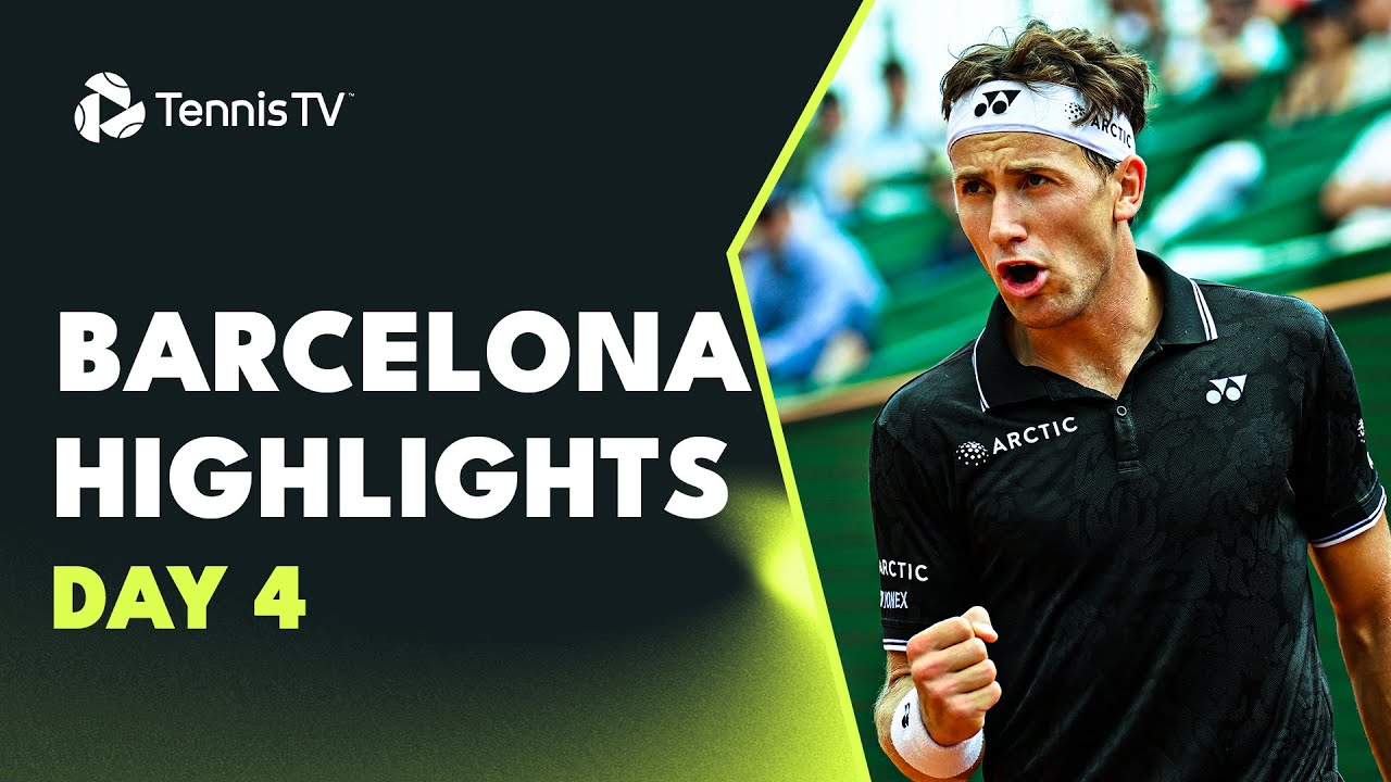 Alcaraz Plays Bautista Agut; Tsitsipas, Ruud & Sinner In Action | Barcelona 2023 Highlights Day 4