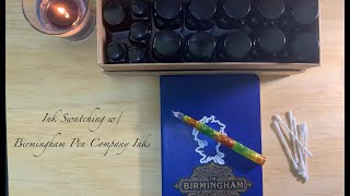 Ink Swatching - Birmingham Pen Company Inks