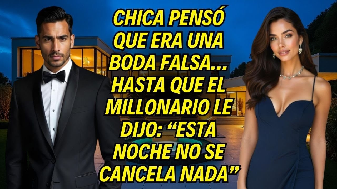 Chica Pensó Que Era Una Boda Falsa… Hasta Que El Millonario Le Dijo_ “Esta Noche No Se Cancela Nada”