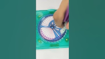 Meditative ASMR Spirograph | Relax and Focus with Soothing Patterns! #art #spirograph #shorts #2024