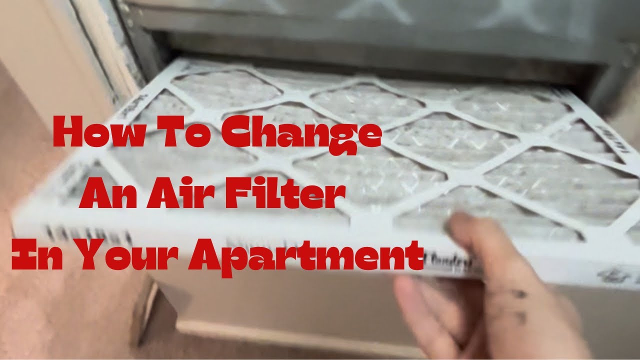 How To Change An Air Filter In Your Apartment #maintenance - YouTube