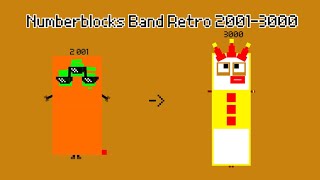 2001 - 3000 | Numberblocks Band Retro