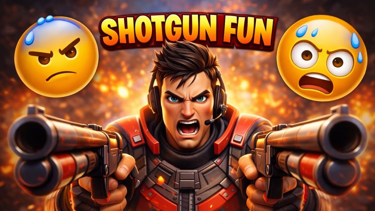 Hice el RETO de usar solo ESCOPETAS!🔥🥵🫠😮‍💨/Gameplay comentado 😱😅😅