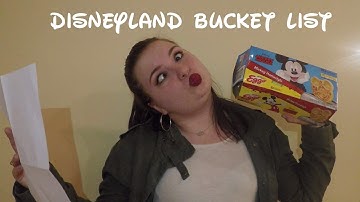 Disneyland Bucket List || DCP Fall 2018