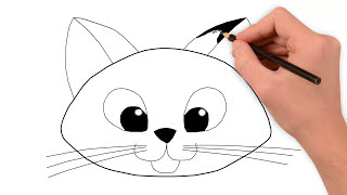 Как нарисовать котенка, #draw, як намалювати кошеня(Кошка – любимый домашний питомец. Дети часто хотят нарисовать кошку или котенка. Сегодня мы будем учиться..., 2016-10-03T13:30:03.000Z)