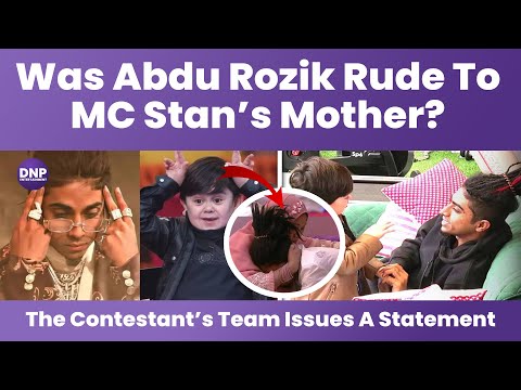 MC Stan की मां की वजह से हुई बिग बॉस 16 विनर की Abdu Rozik से लड़ाई || DNP ENTERTAINMENT
