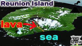 Reunion eruption lava flow reaches the ocean