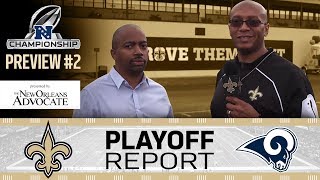 Sean Payton \& Drew Brees on the Return of Aqib Talib, Aaron Donald's Impact | Saints Playoff Report