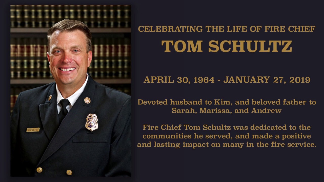 Memorial For Garden Grove Fire Chief Tom Schultz Youtube