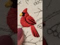 Creating a Beautiful Embroidered Cardinal Design