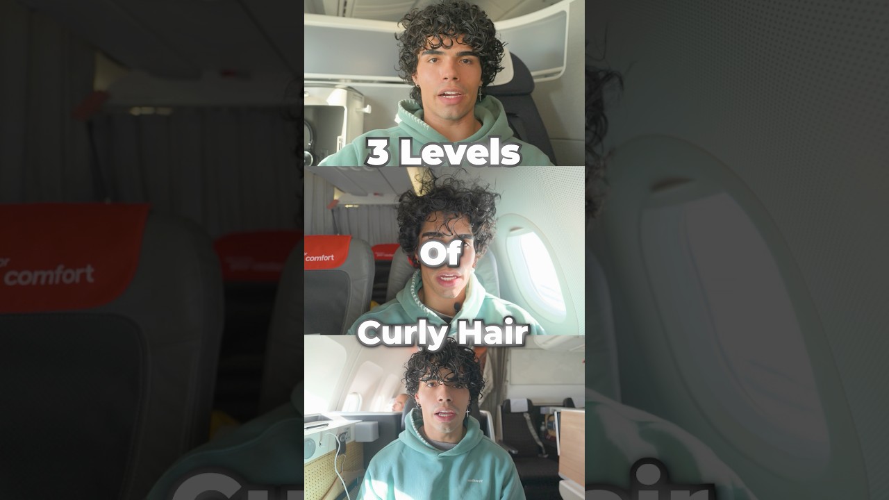 3 Levels of Curly Hair✈️🧑🏾‍🦱