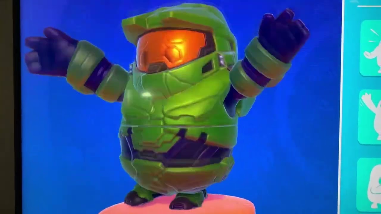 Fall Guys Master Chief Emoting