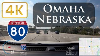 4K Ultra HD Dash Cam: Des Moines, Iowa to York, Nebraska (I-80)