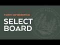 Select Board Meeting - October 7th, 2025