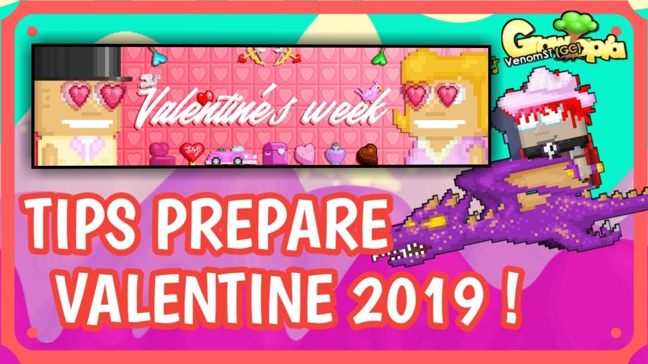 Growtopia indonesia |open 100k gems valentine pack Growtopia | 💎TIPS PERSIAPAN SEBELUM VALENTINE 2019 !🔒 - YouTube