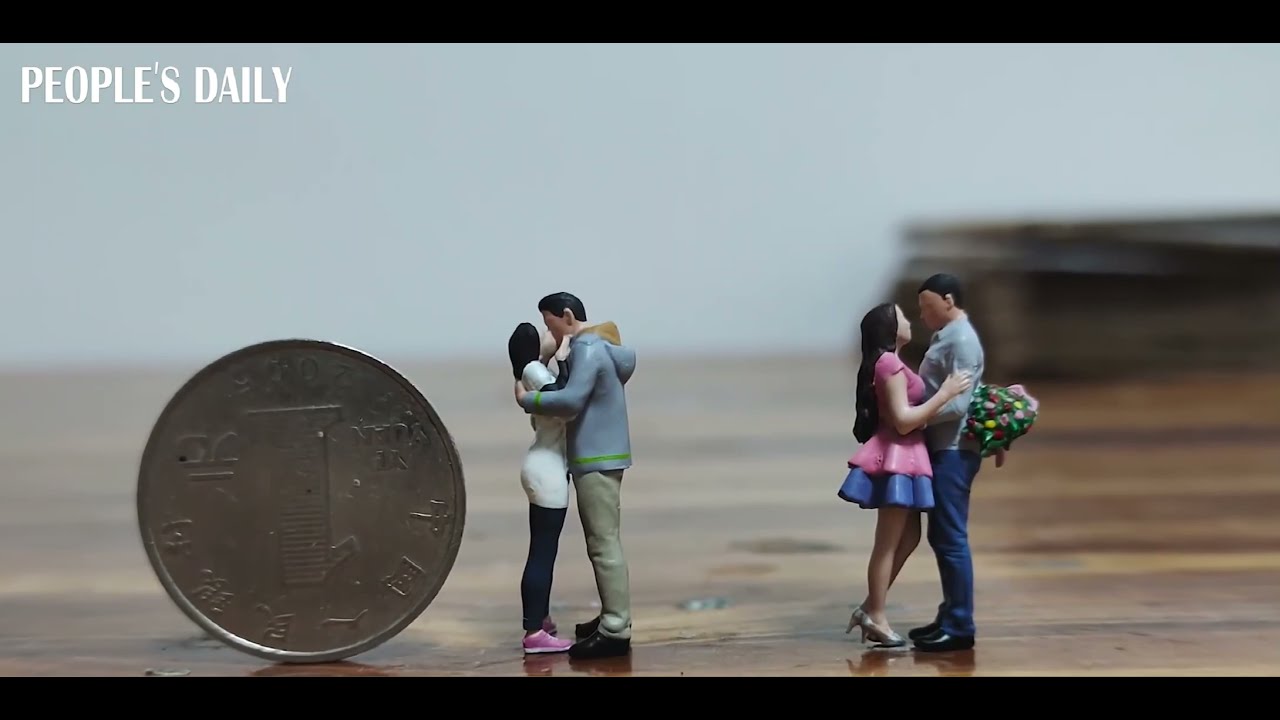 Chinese miniature artist made over 50,000 models of 1/87 scale