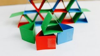Easy paper craft How to make paper construction blocks