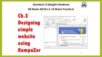 Chapter 03 Designing Simple Website using KompoZer