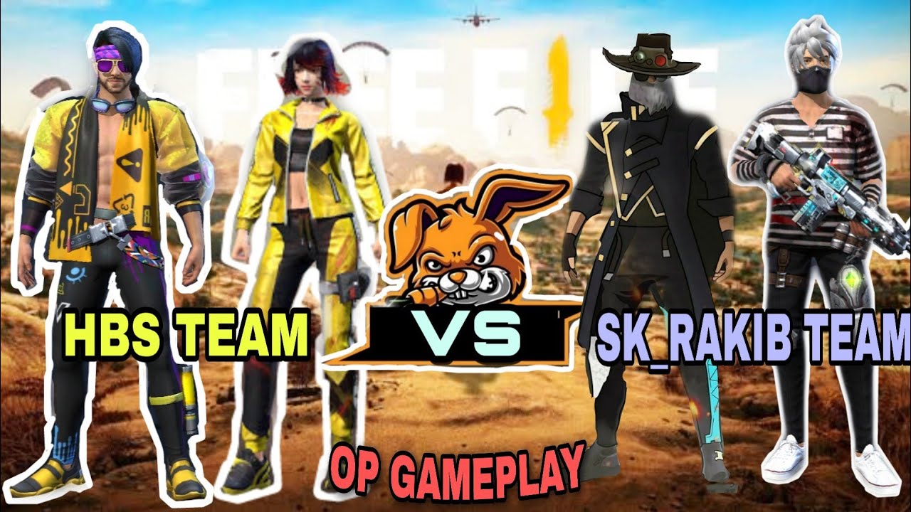 CUSTOM ROOM 2_V_2 GAMEPLAY||HBS TEAM VS SK_RAKIB TEAM||CS_MODE ...
