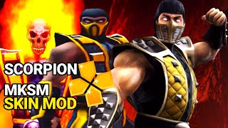 MKSM SKINS MODS SCORPION COSTUME(MOD IMORTAL KOMBAT UNCHAINED)