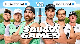 Dude Perfect vs. Good Good in Every Sport | Squad Games thumbnail