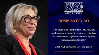 IN FULL: Rosie Batty AO's Address to the National Press Club