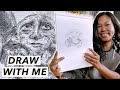 Sketch With Me + Relax | Dobby from Harry Potter