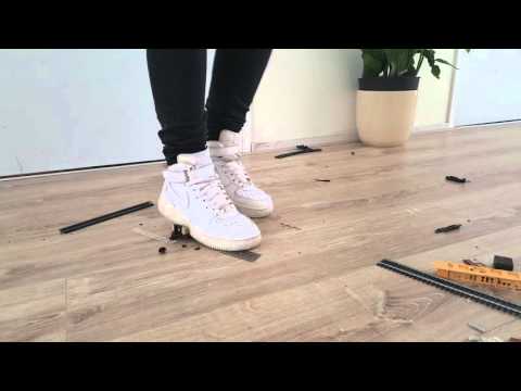 Train crush in white Nike's