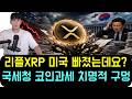 [리플 XRP] "미국이 빠졌는데 한국이 어떻게 걷습니까" 국세청 코인 과세의 치명적 구멍