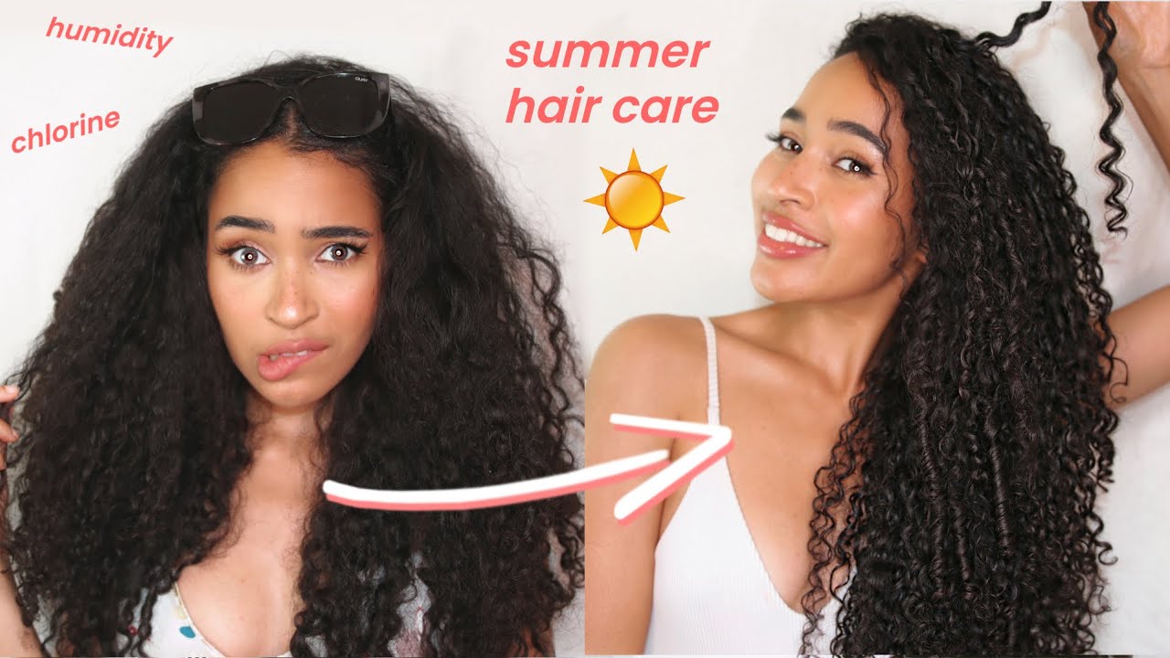 10 Easy Hairstyles For Curly Hair Summer 2020 Youtube