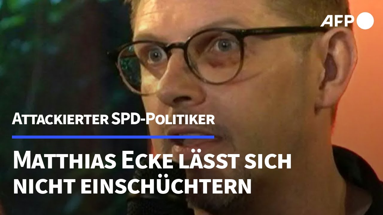 Nach Angriff: SPD-Politiker Matthias Ecke meldet sich zurück