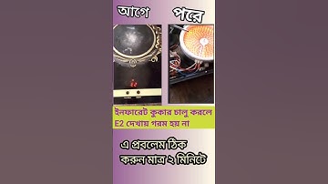 infrared cooker E2 problem repair short video #inductioncooker