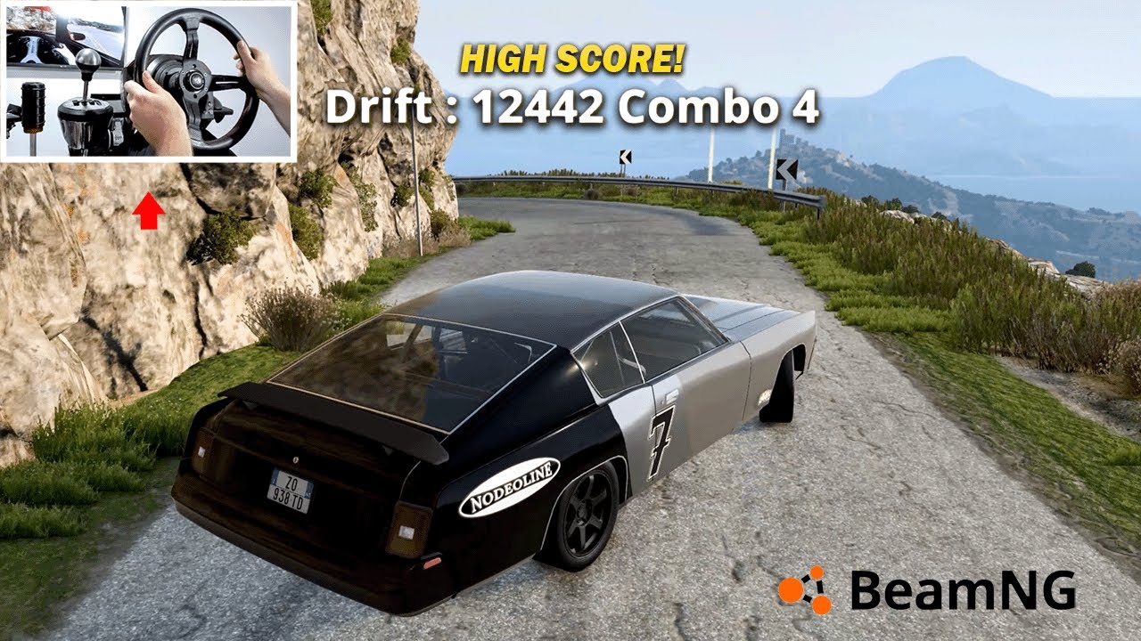 Chasing Gold Medal in BeamNg.Drive - Slithery Drift Scenario (Short)