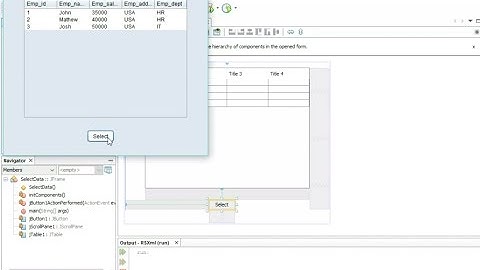 Select Data From MySQL Database into Java Jtable using rs2xml.jar Tutorial
