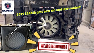 2019 SCANIA radiator and intercooler change !!! We are  recruiting!!!